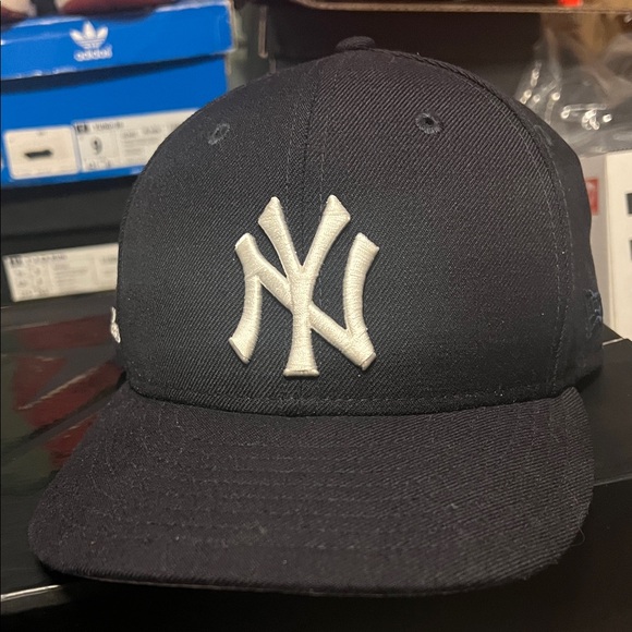 AIME LEON DORE X NEW ERA CHAIN STITCH YANKEES FITTED HAT 7 1/2 NAVY - Picture 2 of 9